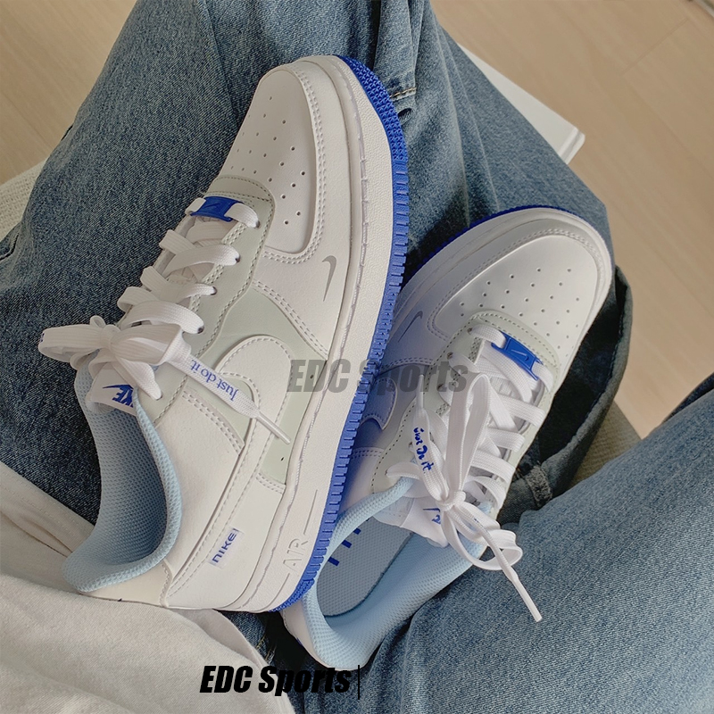 Nike耐克Air Force1 AF1白蓝克莱因蓝女款空军一号板鞋FB1844-111 - 图0