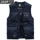JEEP吉普多口袋马甲男士户外休闲摄影背心记者工装马夹男坎肩外套