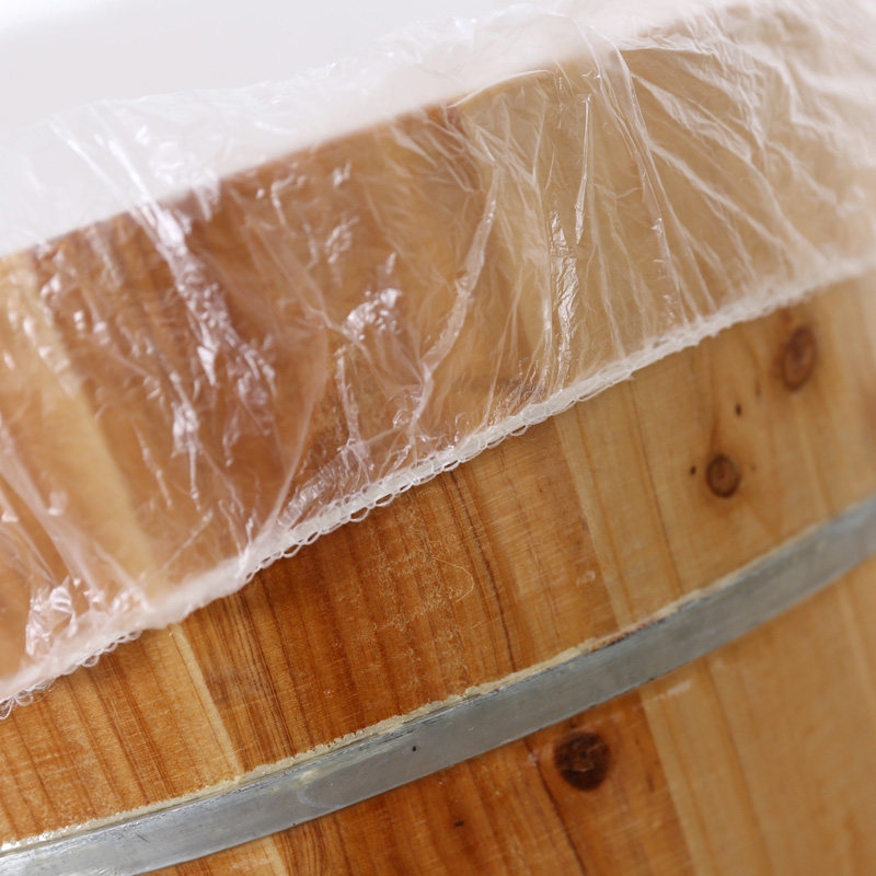 加厚一次性浴桶套木桶套浴缸膜沐浴桑拿泡澡游泳袋带皮筋176