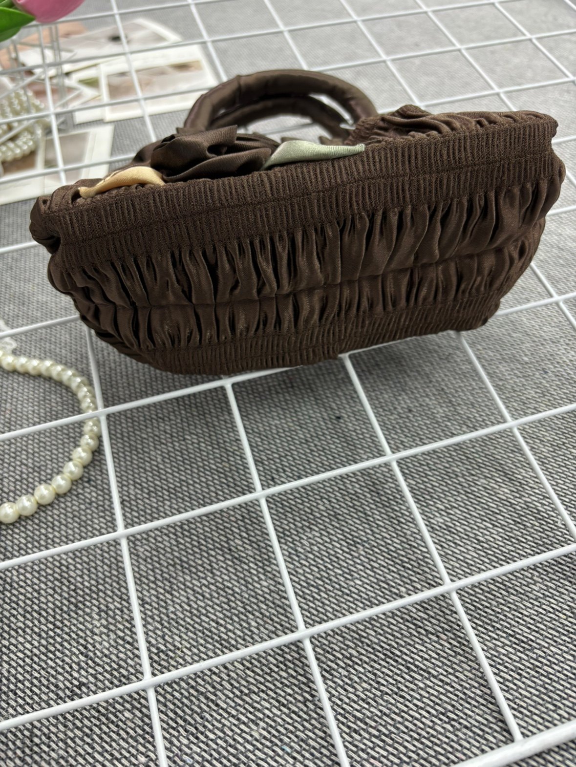 小包迷你新款妈妈买菜手提包立体花朵中年手机钥匙零钱包布艺包,淘宝优惠券,粉丝福利购,淘宝优惠卷