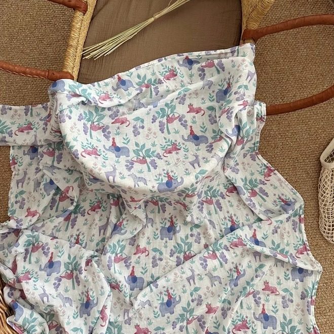 夏季薄muslin竹棉双层纱布包巾婴儿抱被襁褓巾宝宝空调盖毯浴巾,淘宝优惠券,粉丝福利购,淘宝优惠卷