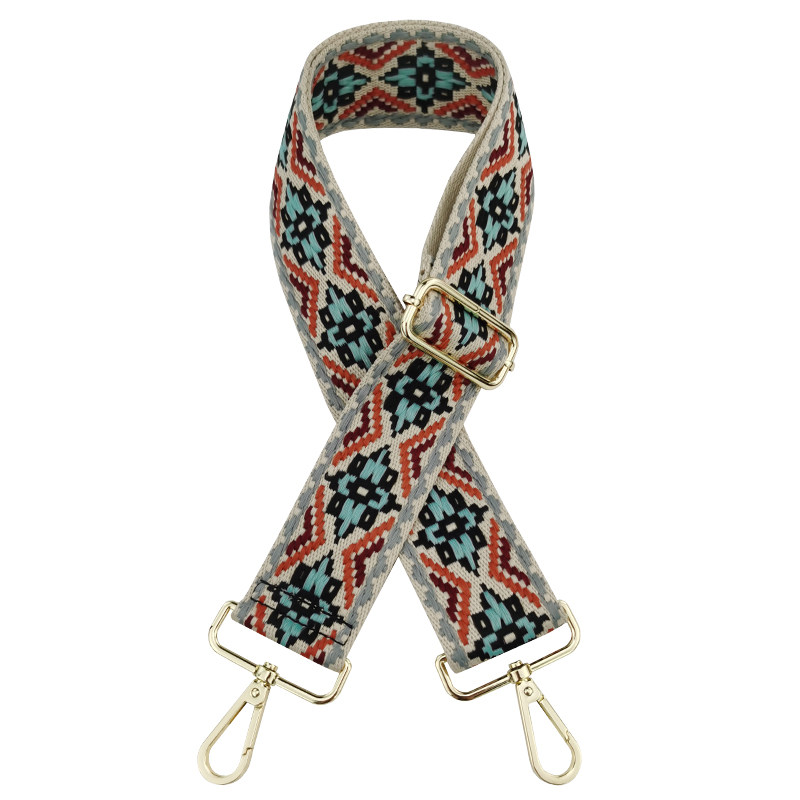 提花布带可调节斜挎包带配件宽肩带单肩斜跨带彩色背包带子替换带,淘宝优惠券,粉丝福利购,淘宝优惠卷