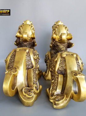 大号天禄金钱皮丘铜貔貅家居办公工艺品摆件定做铜器雕塑