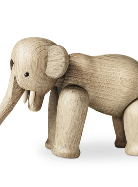 丹麦rosendahl手工木制大象玩具
