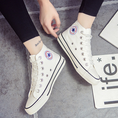 耐磨复刻大码潮鞋45 46 47码男女高帮帆布鞋1970s经典款舒适板鞋 - 图2