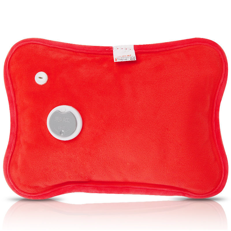 彩虹暖手器充电式热水袋防爆可插手家用暖肚暖手宝毛绒可爱暖宝宝 - 图0