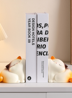 可爱治愈福瑞猫猫书挡摆件高颜值