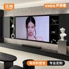 Internet celebrity stainless steel TV niche embedded custom 75/85 inch metal suspended TV background wall embedded 100