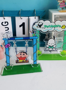 蜡笔小新帕恰狗桌面摆件装饰