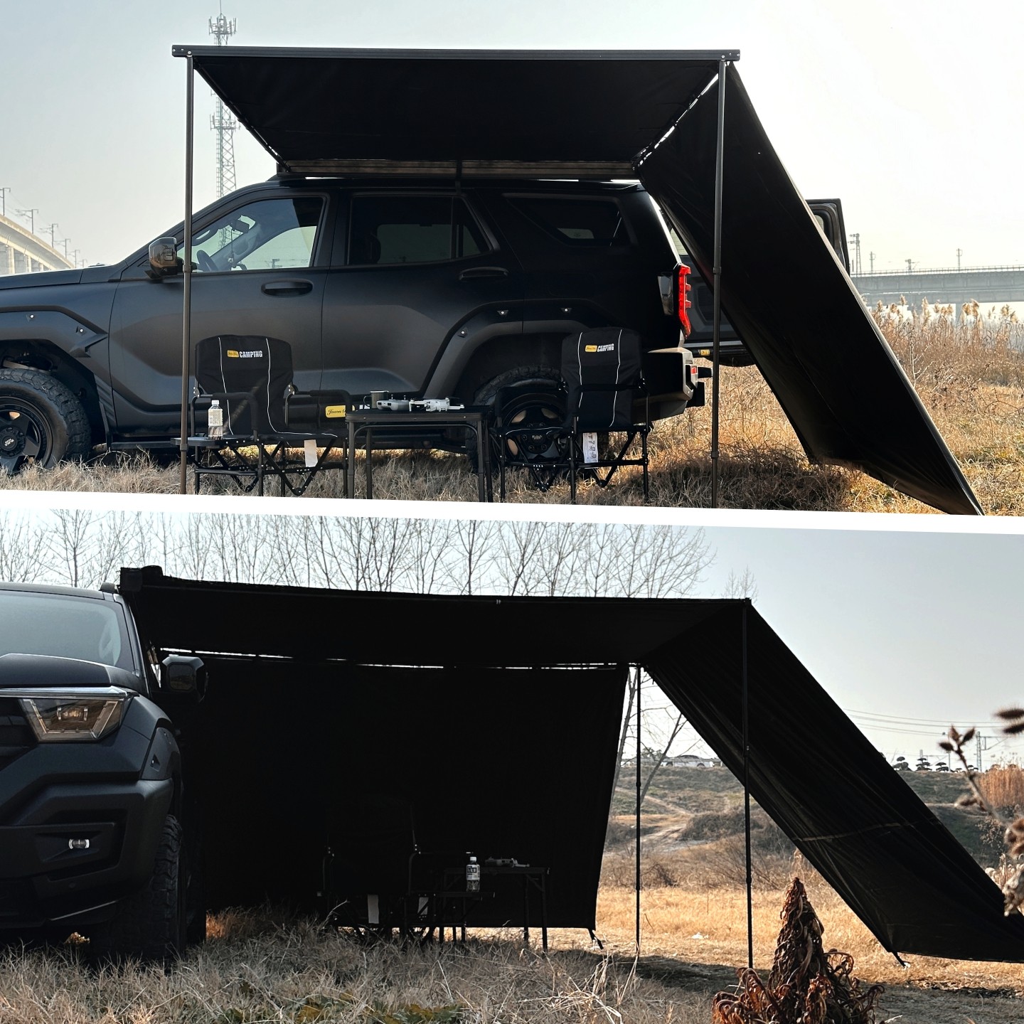 简森户外车边帐篷黑胶化侧面遮阳布带窗纱TPU拓展房车载防雨露营,淘宝优惠券,粉丝福利购,淘宝优惠卷