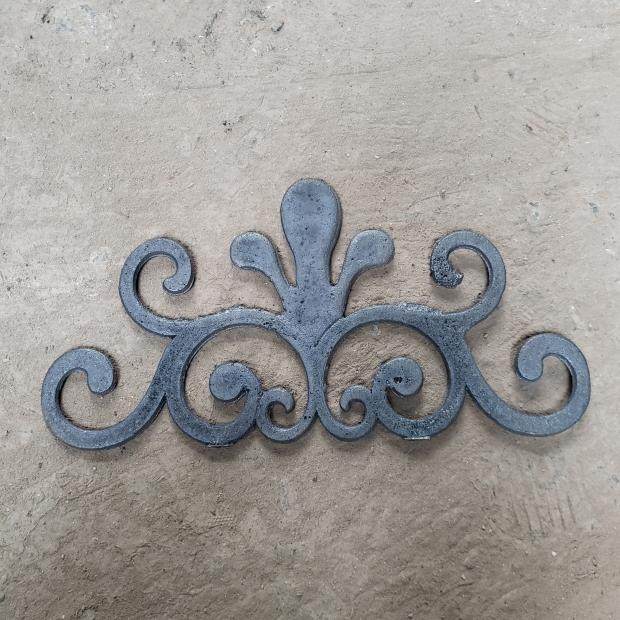 铁艺广告牌中国结镂空铸铁花配件好焊接中式铁艺护栏装饰花中国结