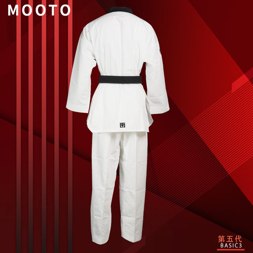 MOOTO跆拳道服BASIC第5代正品新包装水滴纹跆拳道道服 - 图1
