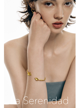 LaSerenidad复古925银叶子手环