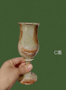 现代简约古青玉石花瓶样板间轻奢摆件桌面卧室床头饰品摆设设计师