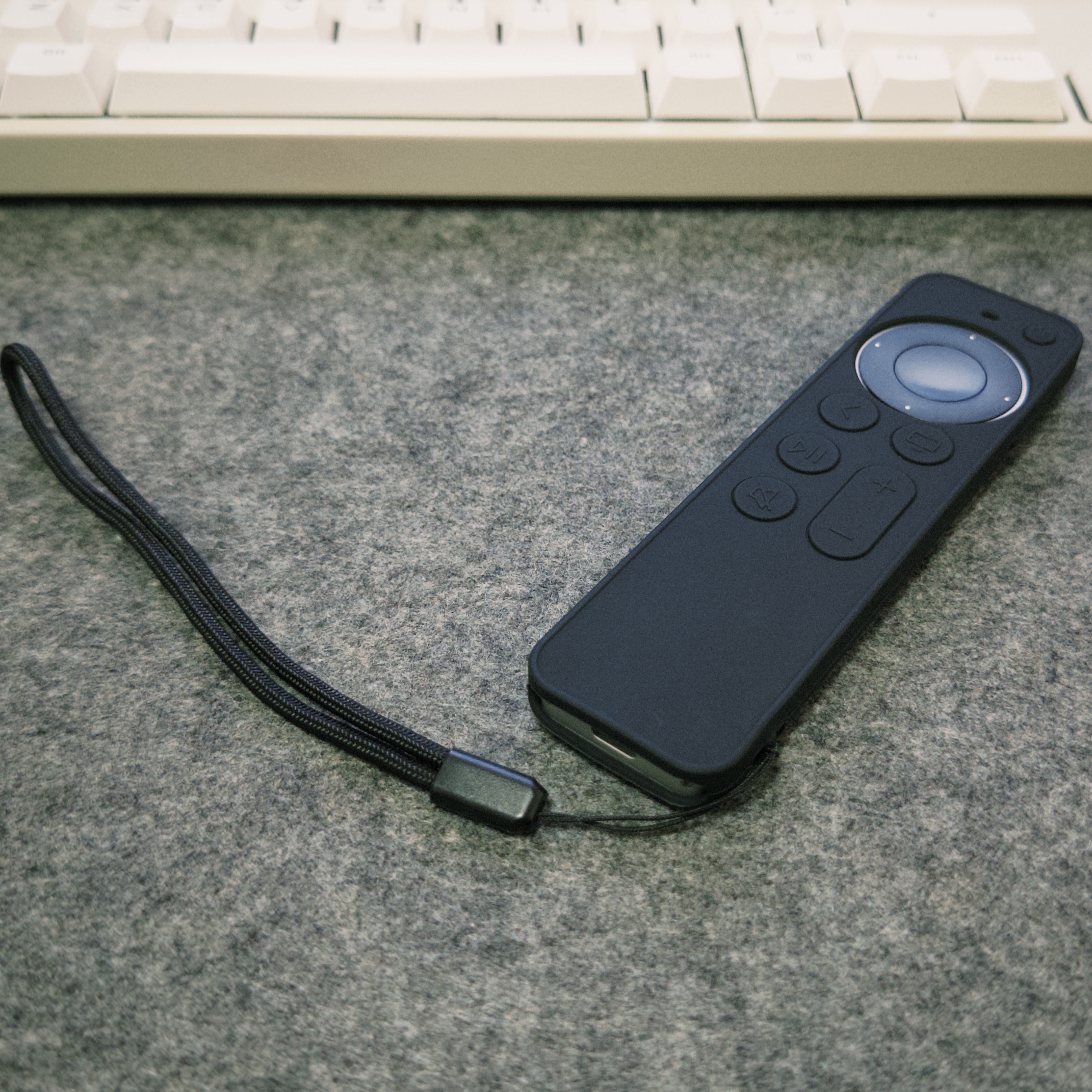 适用于AppleTV4K6/7代苹果遥控器保护套软硅胶防滑防尘全裹带挂绳 - 图0
