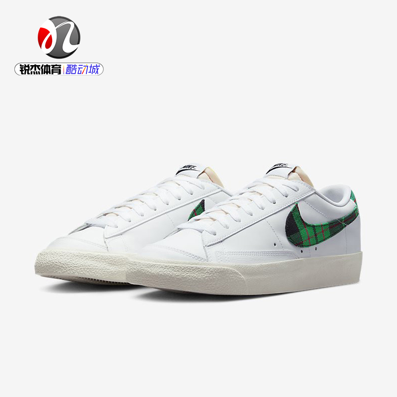 耐克Nike BLAZER'77男子开拓者低帮运动休闲板鞋小白鞋DV0801-100 - 图0