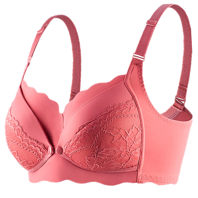 哺乳文胸聚拢防下垂红色孕妇胸罩产后喂奶大码本命年舒适纯棉内衣,淘宝优惠券,粉丝福利购,淘宝优惠卷