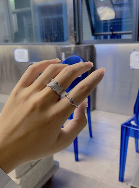 Witther原创设计褶皱磨砂戒指