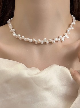 巴洛克天然淡水珍珠项链