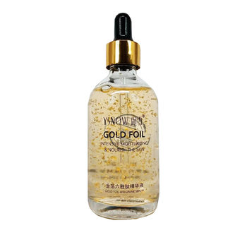 Gold Foil Six Peptide Essence ສໍາລັບເດັກຊາຍແລະເດັກຍິງທີ່ມີຄວາມຊຸ່ມຊື່ນຂອງຜິວຫນັງຍົກແລະ Firming Essence ຄວາມຊຸ່ມຊື່ນແລະຄວາມຊຸ່ມຊື່ນຂອງໃບຫນ້າ