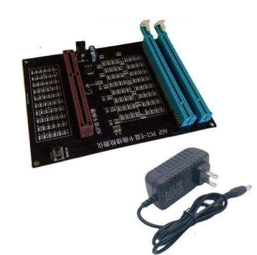 新款AGP PCI-E显卡维修检测仪 显卡带灯测试仪 带灯测试仪 治具 - 图0