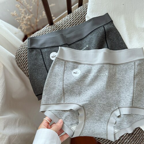 巨舒适~10A纯棉加长裆无痕柔软舒适中腰女生内裤女士三角包臀轻薄 - 图2