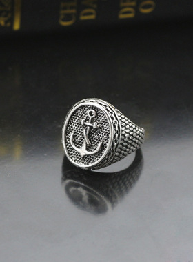 船舵戒指复古合金指环饰品手饰