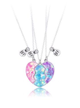 卡通磁吸吊坠项链锌合金十字链条