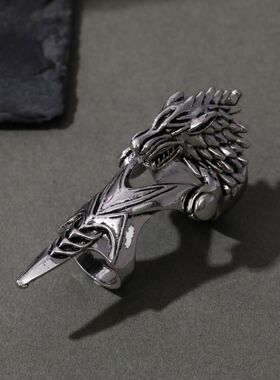 盔甲戒指金属朋克关节指套指环