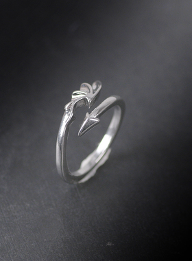 韩版简约恶之花恶魔百搭翅膀戒指