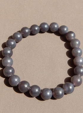 青海老坑料烟紫帝王紫卡8mm手串