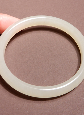 方言和田玉新疆细腻淡黄口手镯