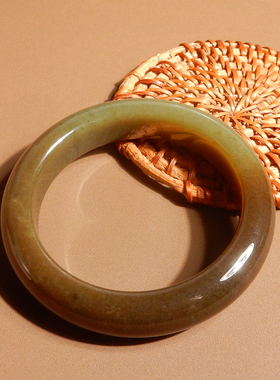 新疆且末老料青黄口带糖55mm手镯