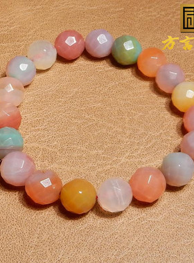 方言和田玉多巴胺盐源玛瑙棱形