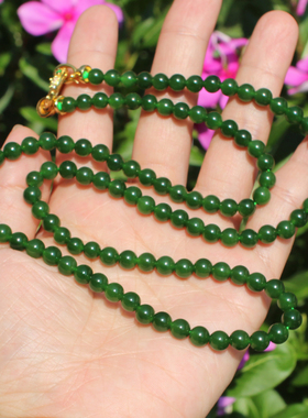 和田玉老俄料无黑点冰阳绿碧玉