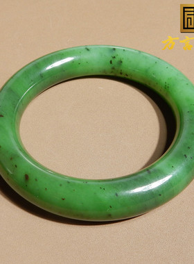 方言手镯辣绿色油润高脂5