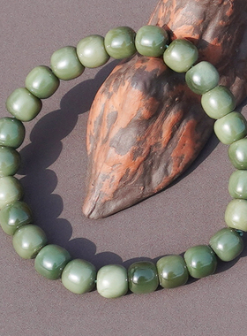 方言和田玉新疆细腻沙枣青籽手串