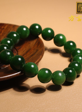 辣阳绿难得收藏级12mm手串