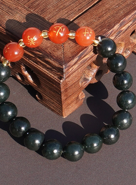 和田玉新疆塔县油润细腻青玉手串