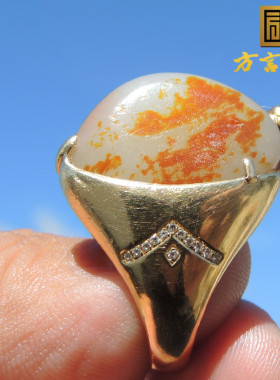 意境无结构豪华戒指白玉籽料特惠