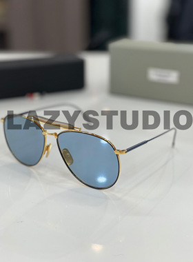 TB太阳眼镜椭圆休闲男女金边墨镜