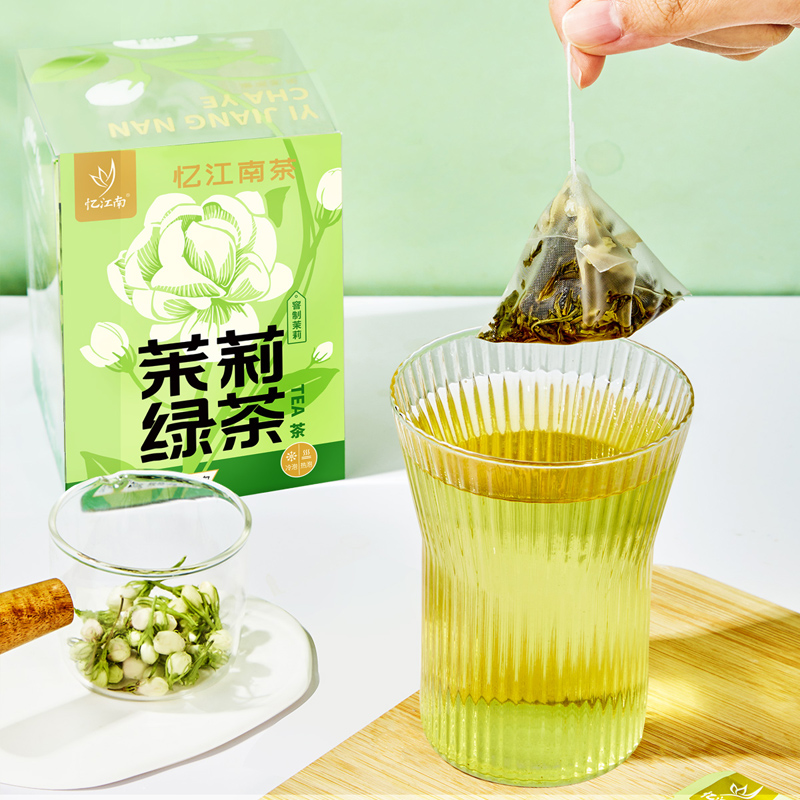 忆江南茉莉绿茶夏季新口味女生养生花草茶叶冲水喝热冷泡饮品茶包