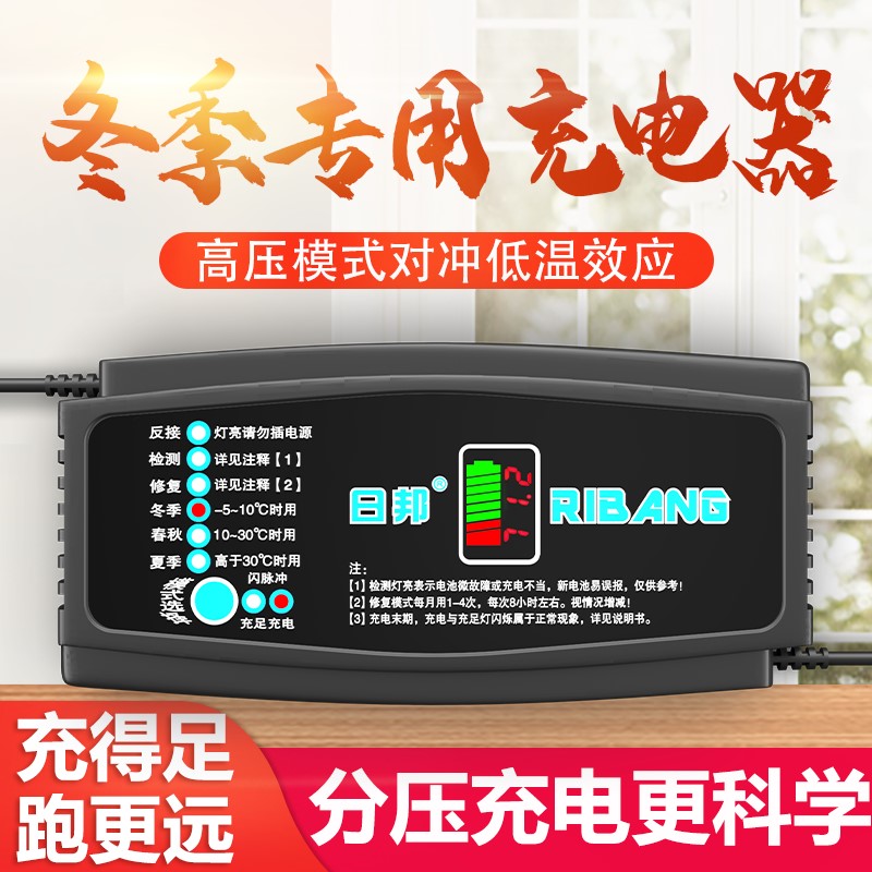 电动车电瓶充电器48V20AH48V12AH60V20AH64V72V20A爱玛新日久立马 - 图1