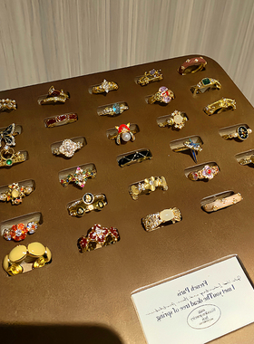 「金饰叙事」国潮风小众文艺感元素戒圈系列时尚矜贵大方得体指环