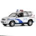 Với lốp dự phòng 1 32 Toyota Prado hống hách xe cảnh sát xe mô tô trẻ em mô phỏng xe hợp kim mô hình đồ chơi - Chế độ tĩnh