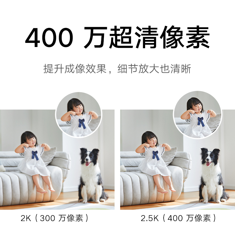 Xiaomi小米智能摄像机2云台版360度全景高清手机家用网络监控头-图0