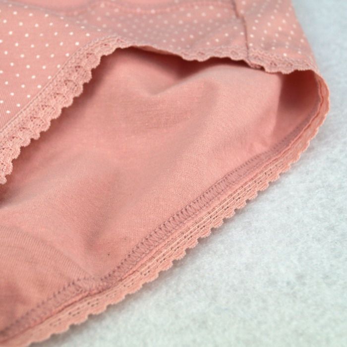 女士纯棉中腰三角裤印花点点女内裤003 舒适包臀抗菌,淘宝优惠券,粉丝福利购,淘宝优惠卷