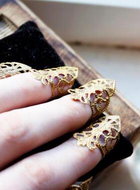 吸血鬼盔甲金钉环利爪指甲戒指