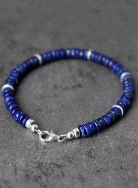 情侣纯银复古串珠手链波西米亚