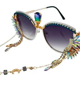 美国代购手作猫眼水晶天使之翼眼